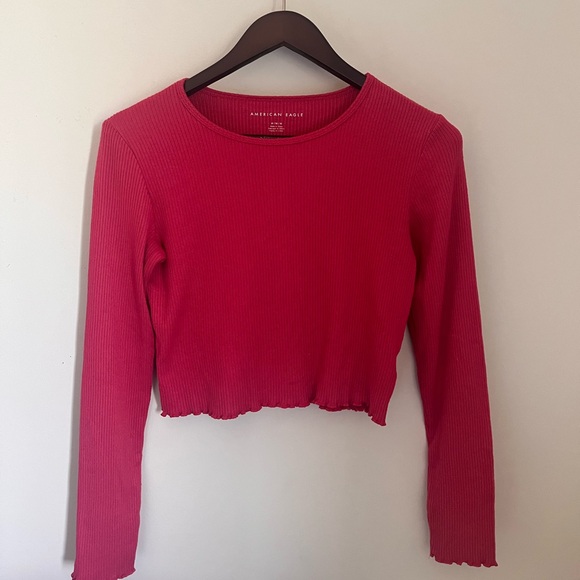 American Eagle Outfitters Tops - American eagle long sleeve crop top | Size Medium
